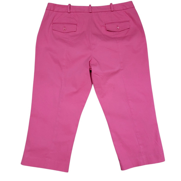 Talbots Signature Mid-Rise Capri Chino Pants Womens Size 14 Waist 36" Inseam 21" - Picture 2 of 8